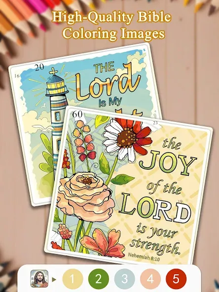 Bible Color Paint By Number screenshot 13