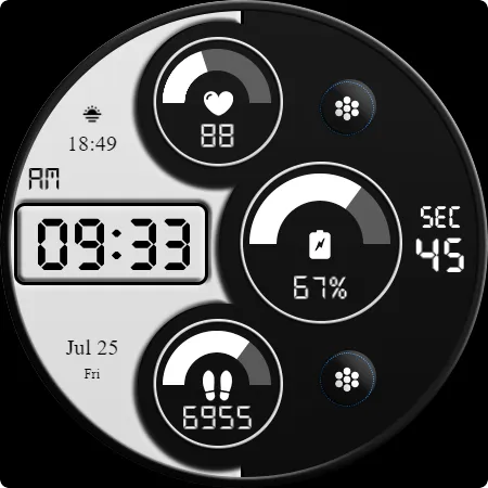 Key WF89 Digital Watch Face screenshot 27