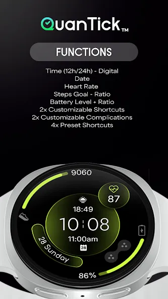 QuanTick 02 Minimal Watch Face screenshot 3