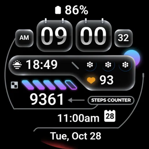 Digital Watch Face - OMG 02 screenshot 27