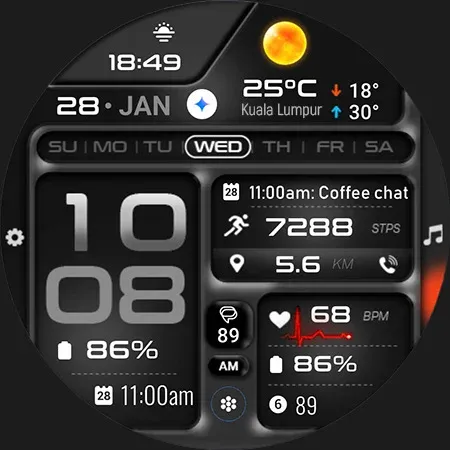 ML2U 380 Tactical Watch Face screenshot 31