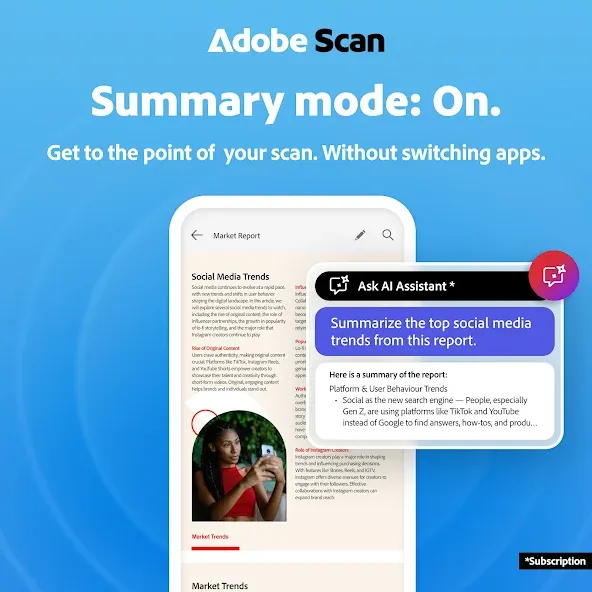 Adobe Scan AI PDF Scanner, OCR screenshot 1