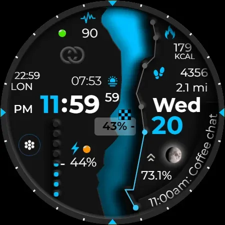 Digital Watch Face CUE102 screenshot 14