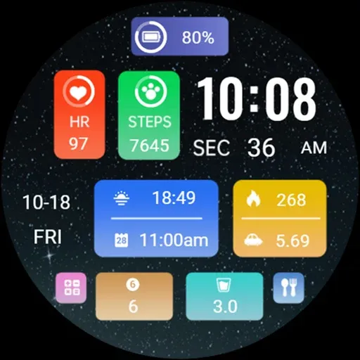 Bright Night Stars ZKin Watch screenshot 8