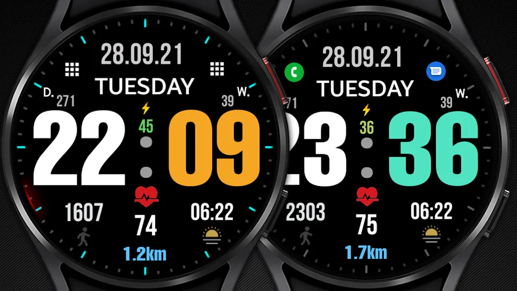 Big dgt mod 5M Watch face screenshot 5