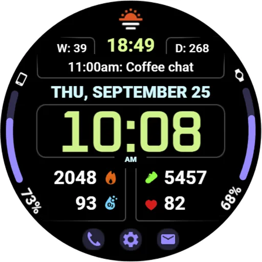 WFP 345 Informer watch face screenshot 43