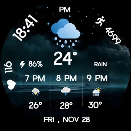 Hourly Weather for Wear OS screenshot 17