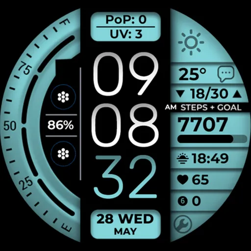 Digital Watch Face OMG 377 screenshot 26
