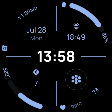 Digital Watchface D12 screenshot 21