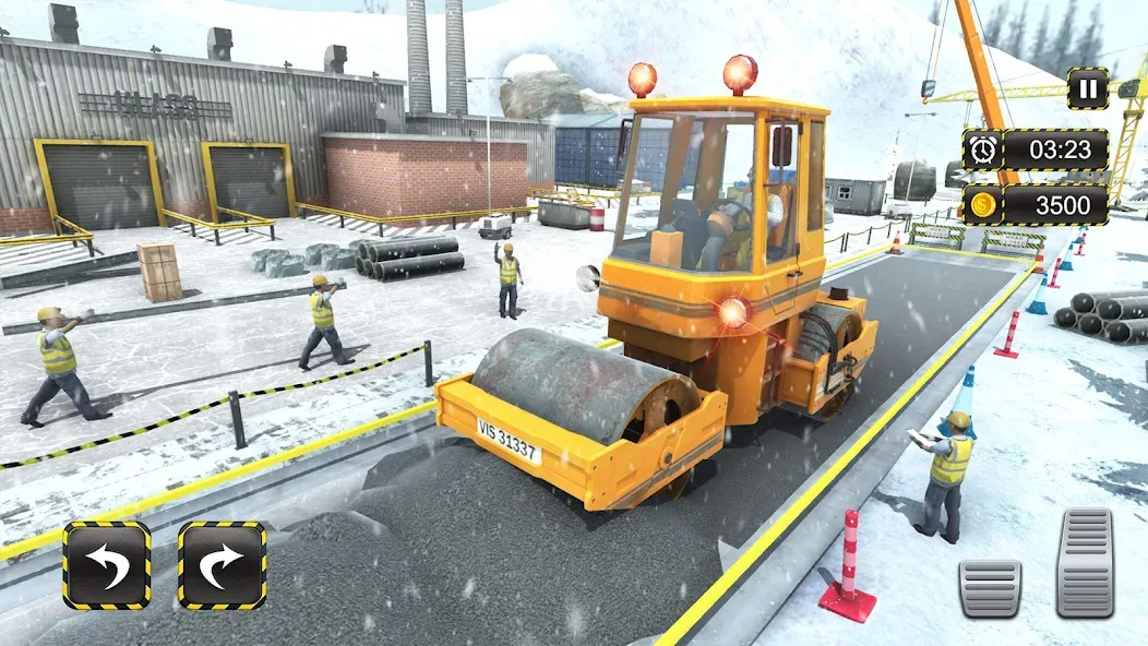 Snow Excavator Crane Simulator screenshot 5