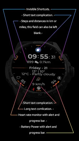 Watch Face CUE167 screenshot 2