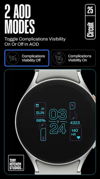 TKS 25 Circuit Watch Face screenshot 4