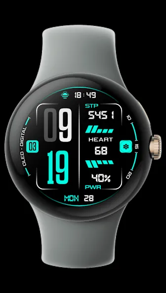 Oled - Digital v3 | watch face screenshot 3