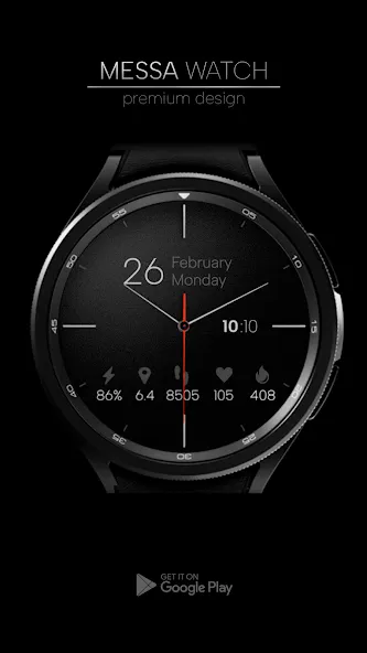 Minimal Classic Watch Face screenshot 3
