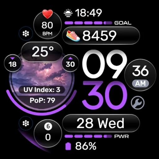Weather Watch Face - OMG 373 screenshot 30