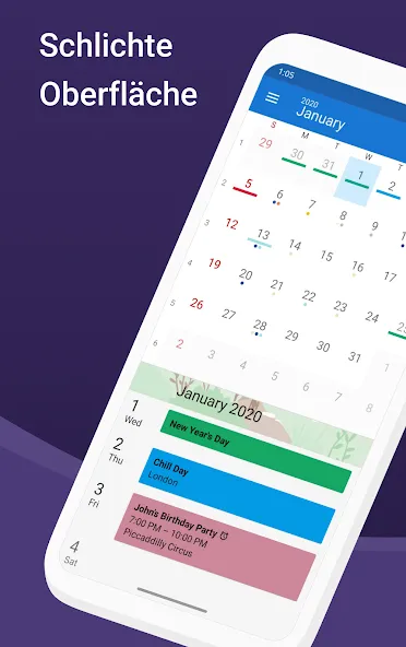 DigiCal Kalender screenshot 1