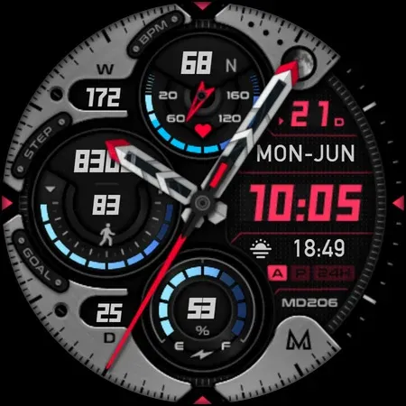 MD206 Analog watch face screenshot 14