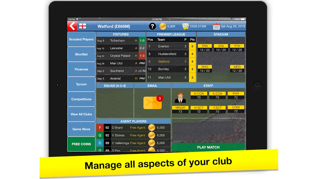 Soccer Tycoon: Football Game screenshot 1