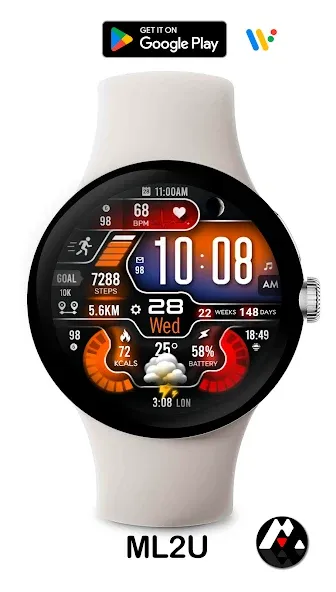 ML2U 258 Watch Face screenshot 4