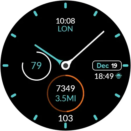 Clean Analog watch face screenshot 15