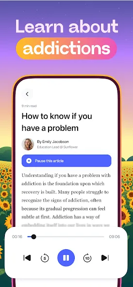 Sober Day Counter - Sunflower screenshot 5