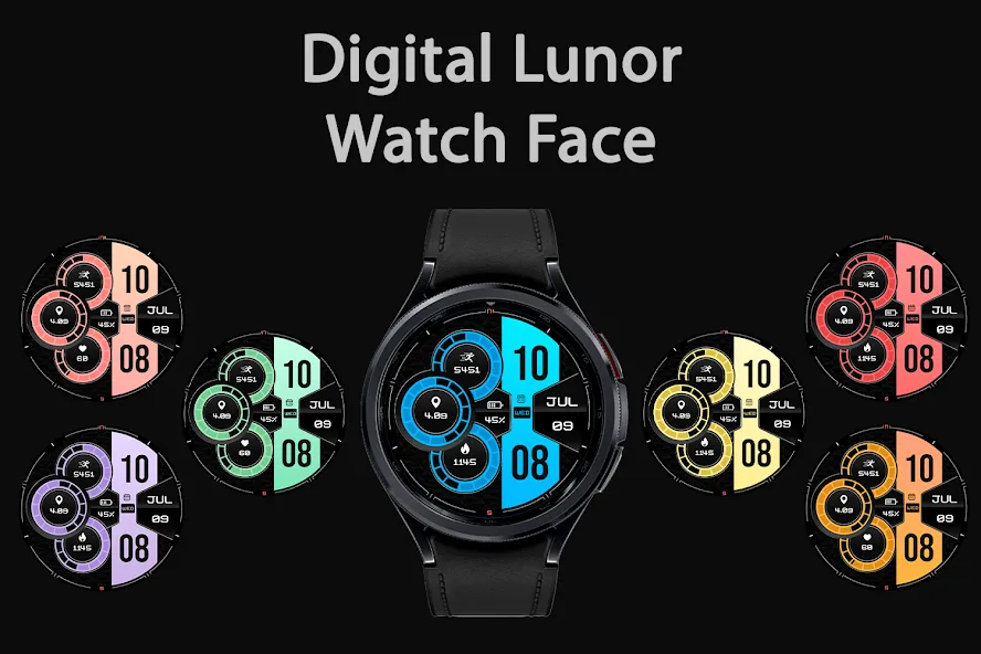 Digital Lunor WS1 Watch Face screenshot 6
