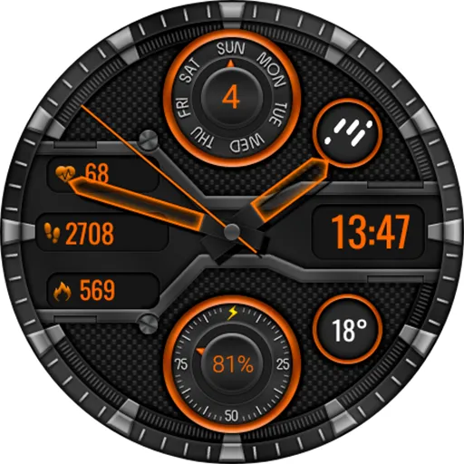 Hibrid Nezer Watch Face screenshot 9