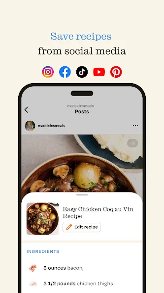 ReciMe: Recipes & Meal Planner screenshot 2