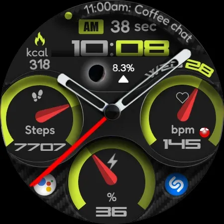 Digital Watch Face CUE107 screenshot 12