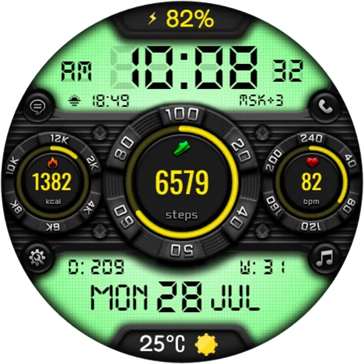 DIGI SPONIDY CTS38 Watch face screenshot 19