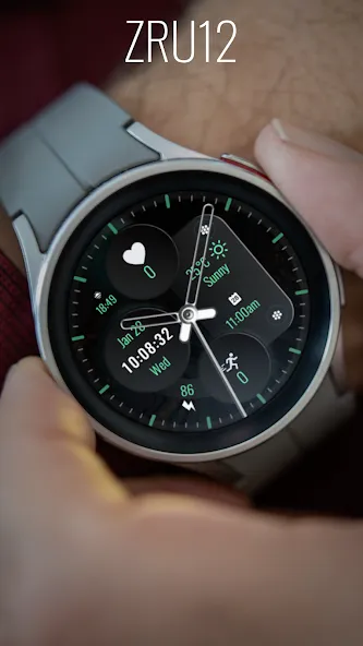ZRU12 Watch Face for Wear OS screenshot 1