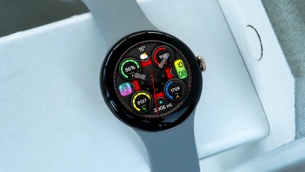 Hybrid TANKAN URX24 Watch face screenshot 5