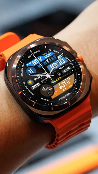 NTV508 - Hybrid W watch face screenshot 7