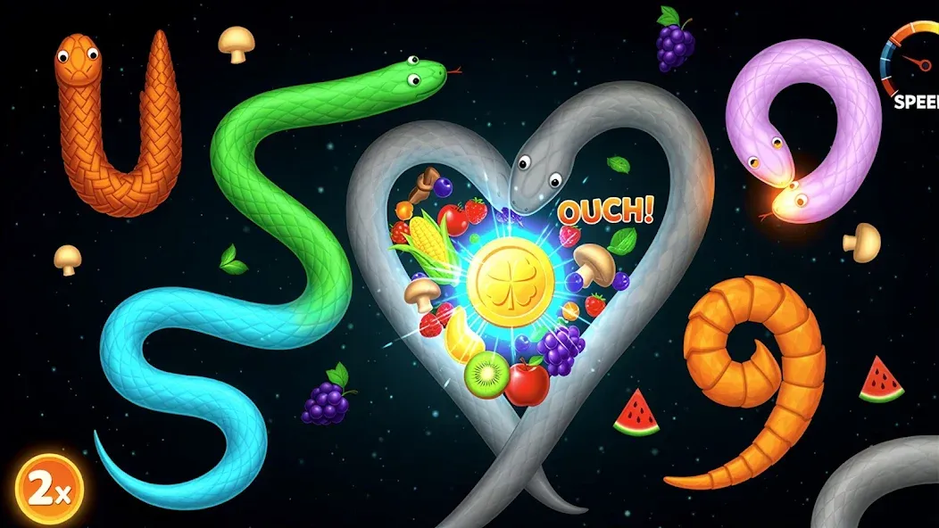 Snake Worm Hunt Game screenshot 2
