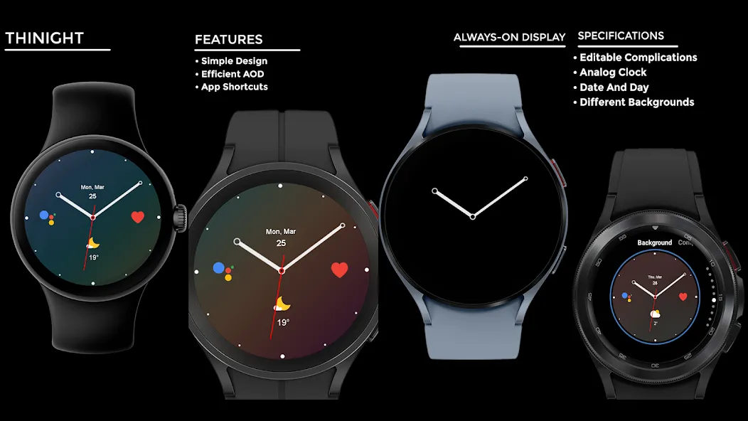 Thinight - watch face screenshot 15
