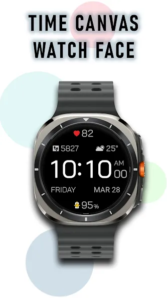 Time Canvas Digital Watch Face screenshot 1