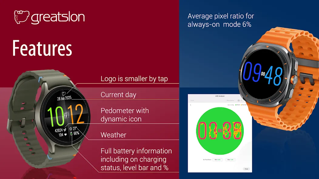 GS005 - Geometric Watch Face screenshot 9