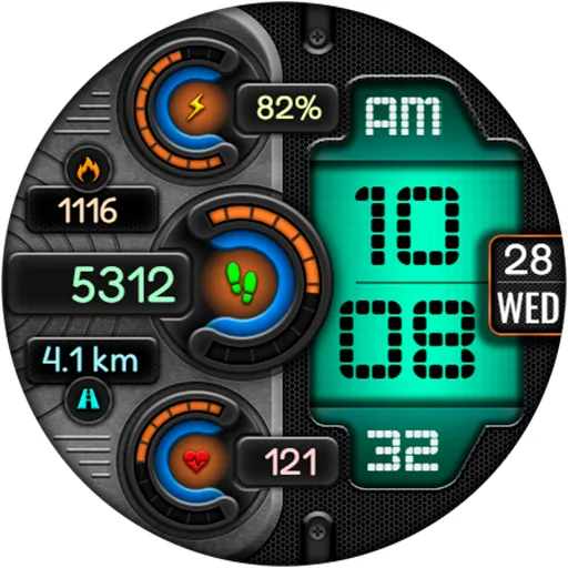 Digital DUBAS URX22 Watch face screenshot 21