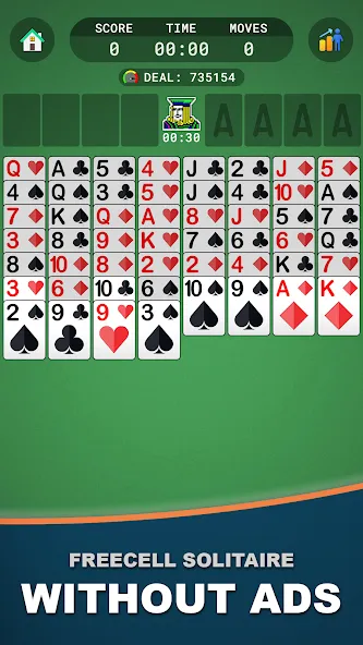 FreeCell Solitaire Premium screenshot 1
