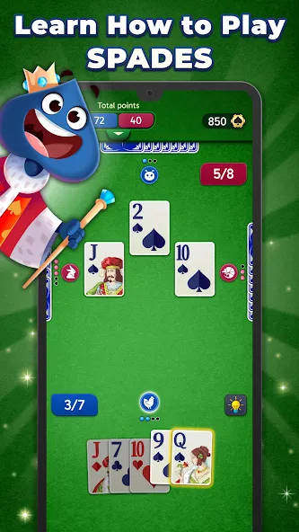 Spades Stars - Card Game screenshot 1