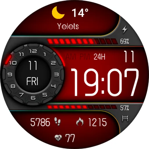 Digital Odaxuwo Watch face screenshot 17
