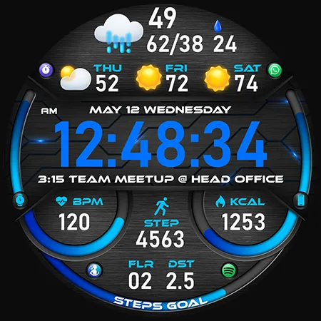 PER51 Digital Watch Face screenshot 45