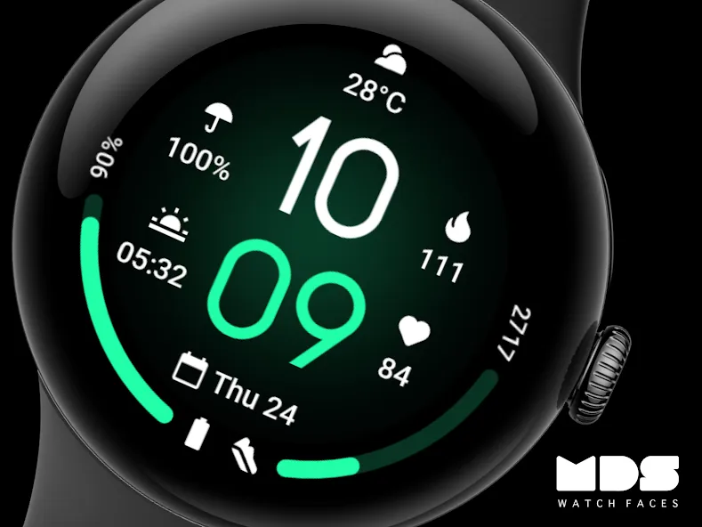 MDS422 Minimal Watch Face screenshot 7