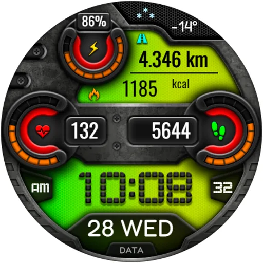 Digital VONTA URX20 Watch face screenshot 17