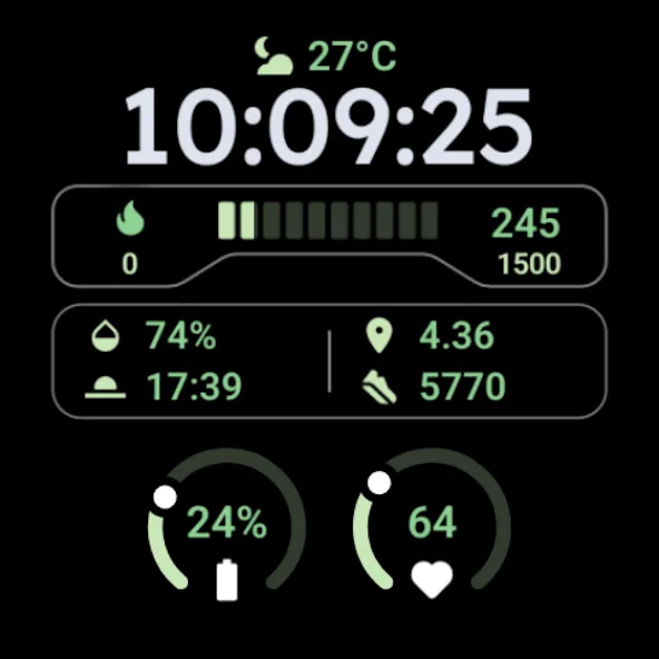 MDS02 Digital Watch Face screenshot 9