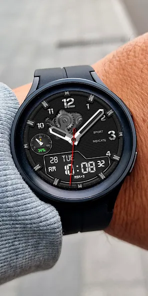 Hybrid TREMAN URX97 Watch face screenshot 2