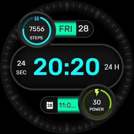 IA130 Simple Digital Watchface screenshot 12