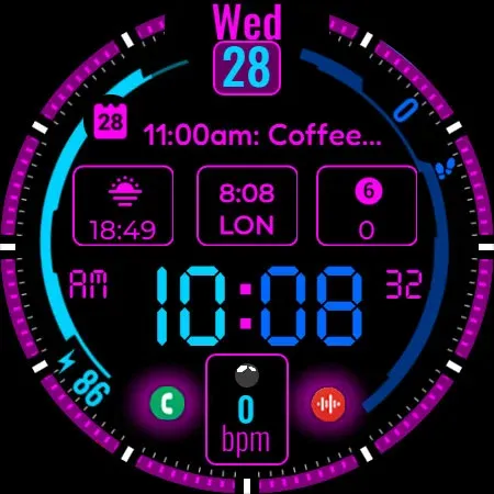 Hybrid Watch Face CUE140 screenshot 9