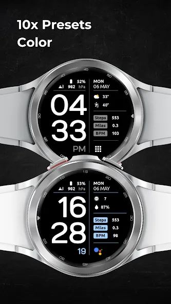 EXD043D: Digital Watch Face screenshot 3