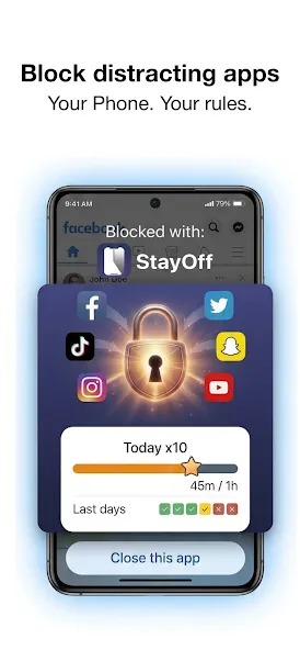 StayOff: Screen Time Control screenshot 1